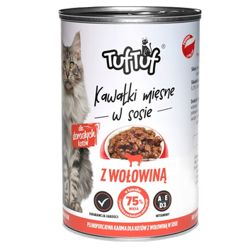 TUF-TUF KOT 415 g z Wołowiną