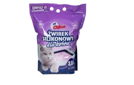 CHICO Żwirek silikonowy 3,8 l- compact lawenda