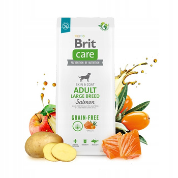 Brit Care Grain-Free Adult Large Breed Salmon 12kg