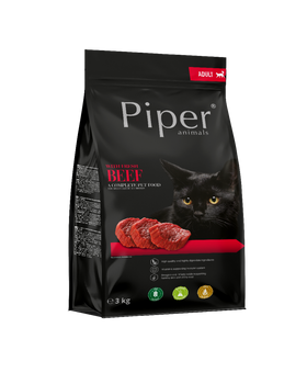 Piper Kot 3 kg z Wołowiną sucha karma