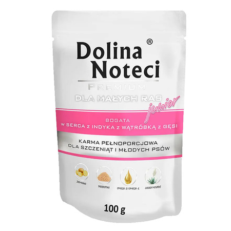 Dolina Noteci Junior M. Rasy 100g Serca z indyka