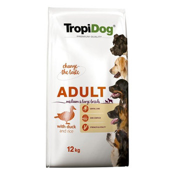 TropiDog Premium Adult ML Duck Rice 12kg