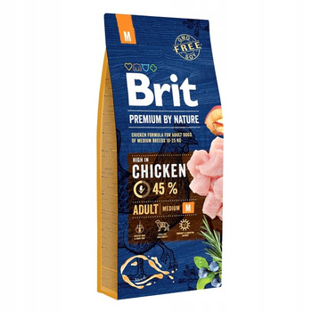 Brit PREMIUM BY NATURE M Adult MEDIUM 15kg