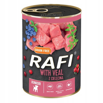 Rafi Pies 400 g JUNIOR z Cielęciną