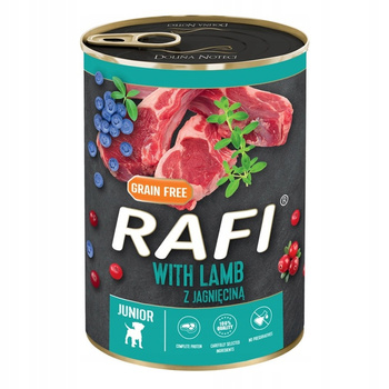 Rafi Pies 400 g JUNIOR z Jagnięciną