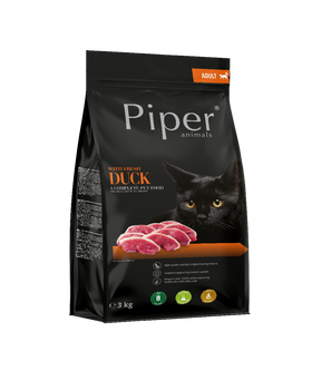 Piper Kot 3 kg ze świeżą Kaczką sucha karma