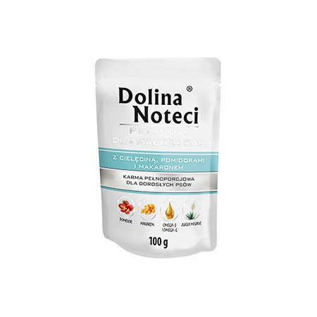 Dolina Noteci Małe Rasy 100g z Cielęciną 