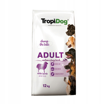 TROPIDOG Premium  Adult M/L Lamb Rice 12 kg