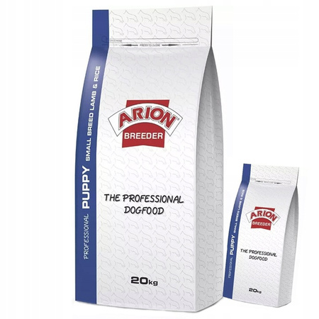 Arion Puppy Small Lamb Rice 20 kg + 1 kg GRATIS