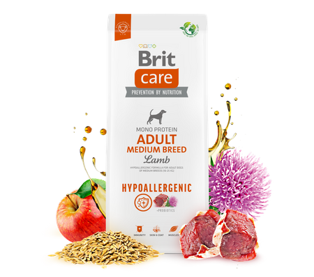 Brit Care Hypoallergenic Adult Medium Breed Lamb 12kg