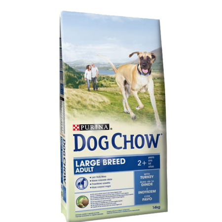 PURINA DOG CHOW ADULT Duże Rasy Indyk 14 KG