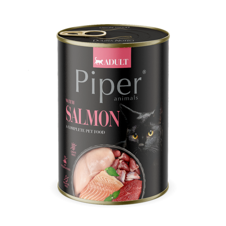 Piper Puszka 400 g Kot z Łososiem