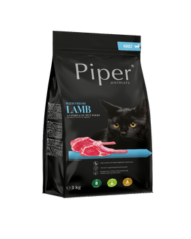 Piper Kot 3 kg ze świeżą Jagnięciną sucha karma
