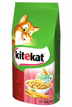 KITEKAT SUCHY 12KG WOŁOWINA Z WARZYWAMI