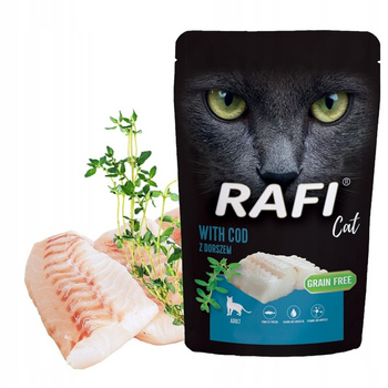 RAFI pasztet Karma dla kotów z Dorszem 100g