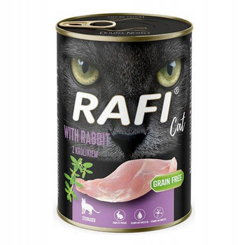 RAFI KOT 400 g PASZTET Stery. z Królikiem
